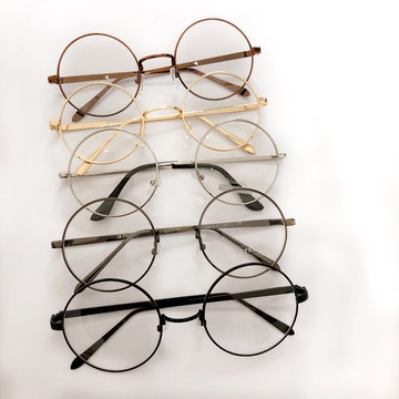 魔髮樂 台灣現貨 圓框眼鏡 金屬鏡架 M801 四色 魔髮樂