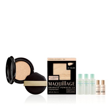 MAQuillAGE 心機彩粧 水蜜光氣墊X輕羽粉餅定妝組 買2送5