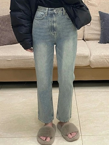 直筒牛仔褲女小個子2022年夏季薄款高腰寬松顯瘦九分褲煙管褲子女