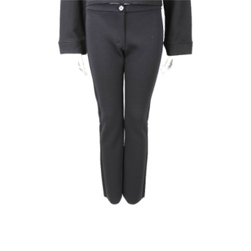 MAX MARA-’S Max Mara 黑色彈性太空棉修身西裝褲
