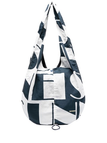 Sunnei - logo-print tote bag - women - Polyester - One Size - Blue