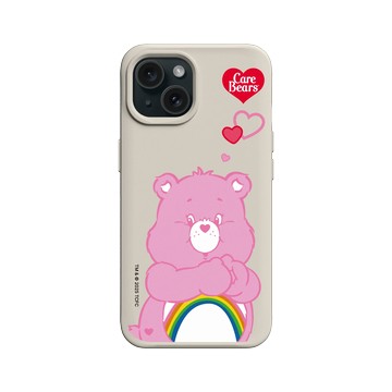iPhone 15 SolidX 貝殼灰 - Care Bears - Cheer Bear