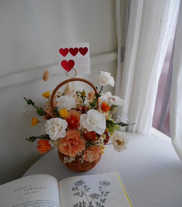 自然系永生花籃 喬遷禮 | 開幕賀禮 | 情人節花禮