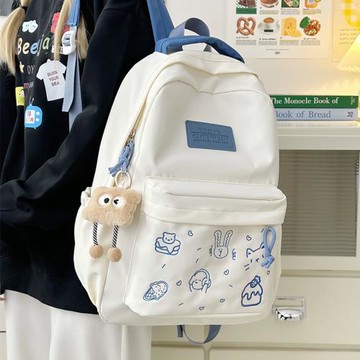 夏季ins風小眾書包女初中生高顏值冷門不撞款大學生旅行雙肩包