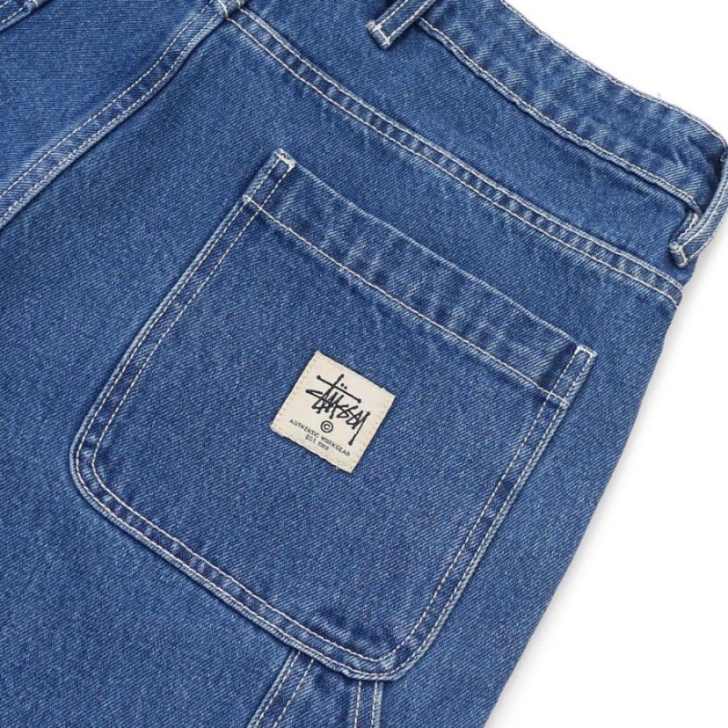 新品 STUSSY DENIM WORK PANT デニムワークパンツ BLUE ブルー 116433