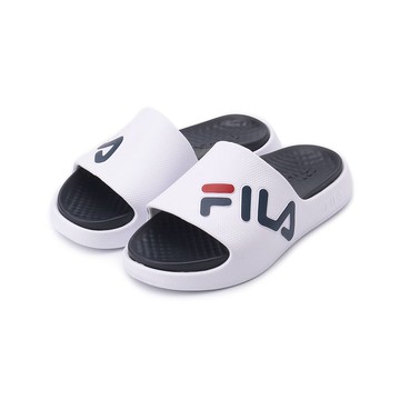 FILA 側LOGO運動拖鞋 白 4-S351Z-133 男鞋