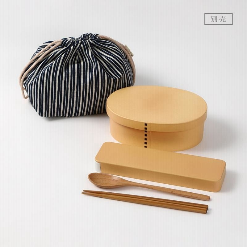 スプーン＆フォーク付き木製お弁当箱 スプーン＆フォーク 木製お弁当箱