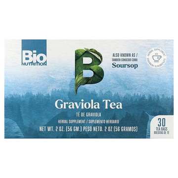 Bio Nutrition, 番荔枝茶，無咖啡萃取，30 茶包，2 盎司（56 克）