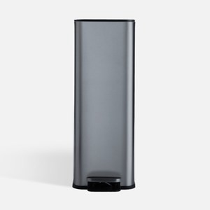 伊登緩降不鏽鋼垃圾桶20L 窄型銀色