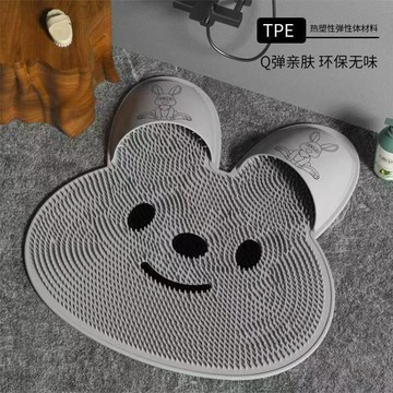 ⚡臺灣出貨⚡兔兔按摩腳墊神器去死皮神器浴室洗澡墊腳踩洗腳神器搓腳防滑地墊