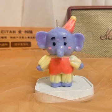 聖誕禮物 - 手作蠟燭 - 小萌象蠟燭