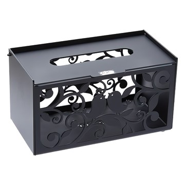 OPUS 東齊金工 方巢 金屬工藝面紙盒 鐵烤漆  經典黑  1個