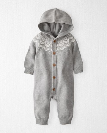 Baby Organic Cotton Sweater Knit Jumpsuit