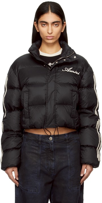 AMIRI 黑色 Bones Cropped 羽绒夹克
