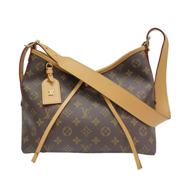 LOUIS VUITTON LV 路易威登 棕色 原花 帆布 CarryAll PM 肩背包 M46203 【二手名牌BRAND OFF】