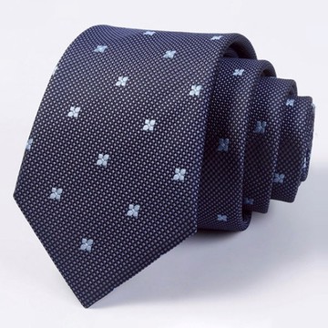 Afecto 男士婚禮主婚人時尚高級領帶  均碼  海軍藍