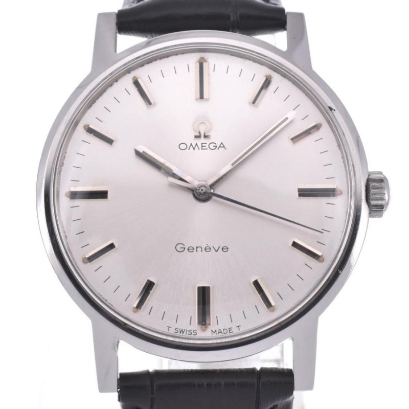 オメガ OMEGA 135.070 ジュネーブ Cal.601 SS/Leather 手巻き メンズ B#121563 | LINEショッピング