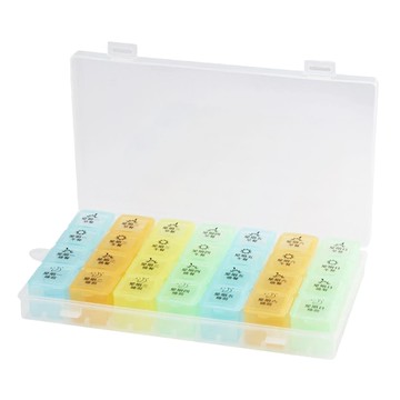 優思居 加大彩虹分隔藥盒  1個