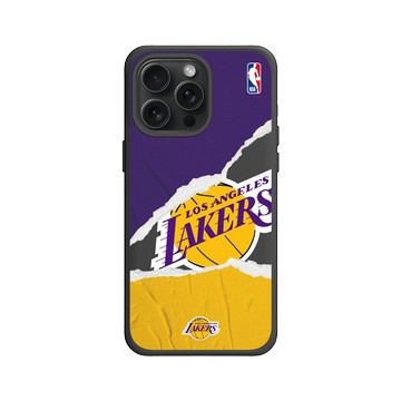iPhone 15 Pro Max SolidX 黑 - NBA - 熱血系列-洛杉磯湖人 L.A. Lakers - Sweat and tears