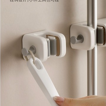 ANNE丨生活用品丨收納周邊｜ 拖把掛鉤【WI1349】掃具收納 桿子固定 掃具固定座 壁掛收納 無痕收納 懸掛收納