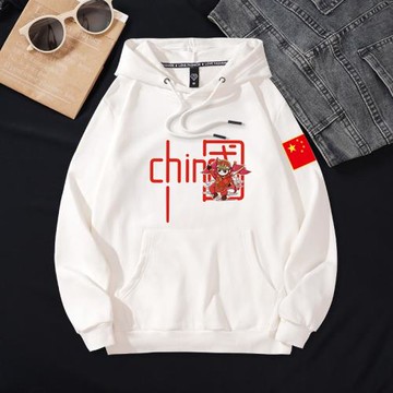 十一國慶連帽衛衣長袖愛國衣服春秋中國china熊貓表演出服加大碼