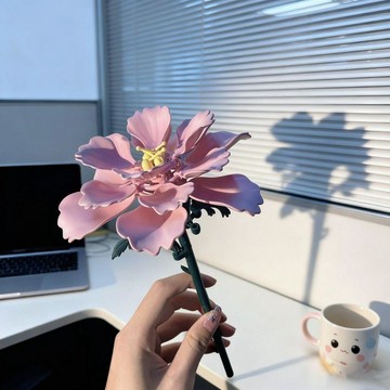 ✨桃園出貨✨✨桃園出貨✨室內擺件手動DIY家居飾品積木花束仿真勿忘我花束氛圍感擺件送女