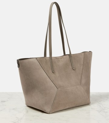 Brunello Cucinelli Duo Large suede tote bag