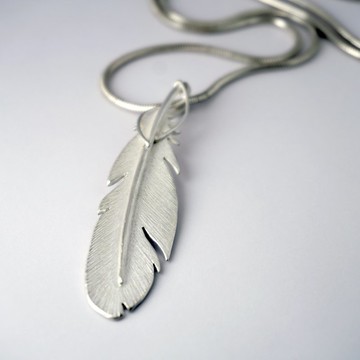 【Animals系列】#b56 天使羽毛項鍊/ 925銀/ 手工禮物/ 客製化