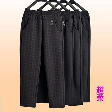 【雅韻衣櫥】中老年人女褲加絨加厚褲子高腰外穿老奶奶加絨保暖褲媽媽加絨褲子