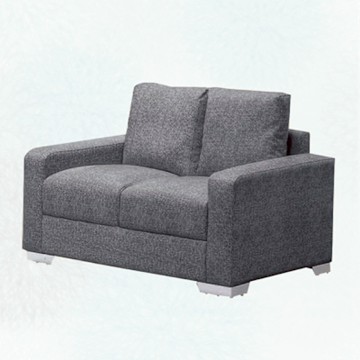 文創集 西拉灰耐磨皮革二人座沙發椅-150x85x90cm免組