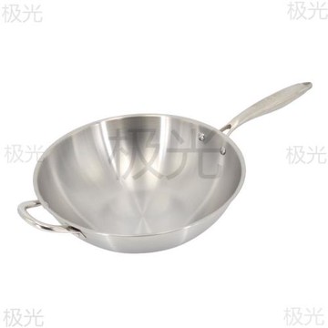 無油煙不粘鍋不銹鋼炒鍋家用無涂層炒菜鍋電磁爐燃氣適用