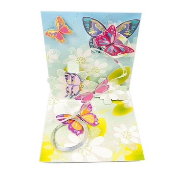 TRK小卡-彩蝶繽紛【Up With Paper-立體卡片 多用途】