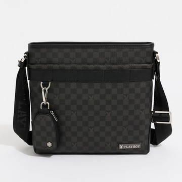 PLAYBOY - 下沉式斜背包 Honour系列 - 黑色