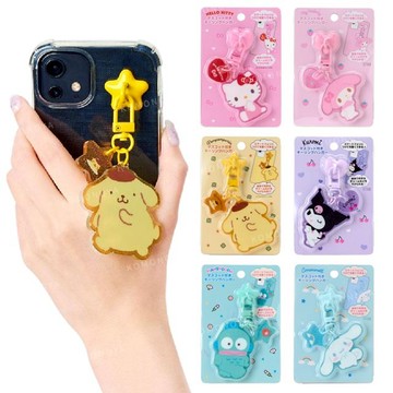 小禮堂 Sanrio 三麗鷗 壓克力手機扣環吊飾 (全身款) Kitty 布丁狗 酷洛米 人魚漢頓