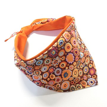 狗狗專屬名領巾-客製化(小型犬)- 橘珊瑚