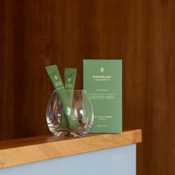 SHINE BLANC 潔淨清新漱口水-麝香葡萄(隨身包30入)