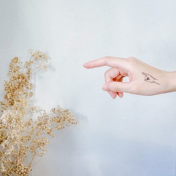 | 借我你的手 | 2入紋身貼紙  刺青貼紙 手繪手指頭 手勢