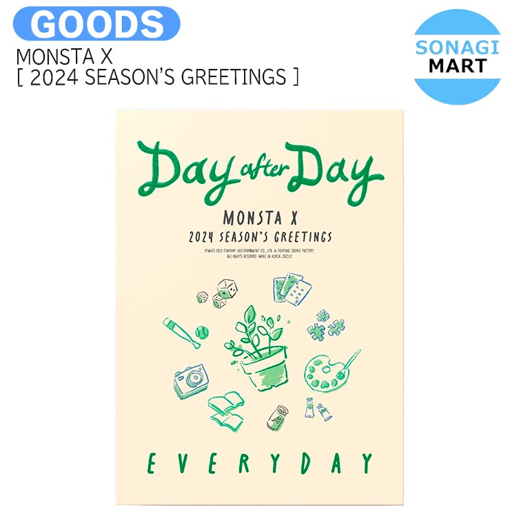 国内発送 MONSTA X EVERYDAY ver 2024 SEASONS GREETINGS Day after Day   公式グッズ   予約商品