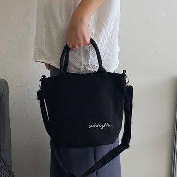 【重磅帆布】刺繡 帆布水桶包 帆布小包 帆布包