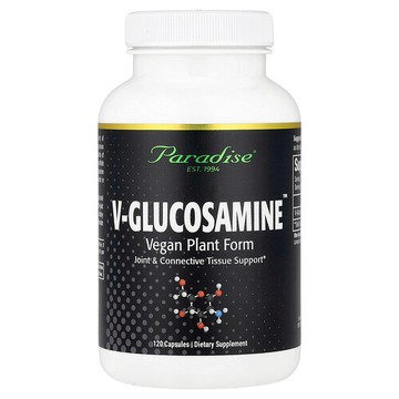 Paradise Herbs, V-殼糖胺，植物基，120 粒素食膠囊（每粒膠囊 750 毫克）
