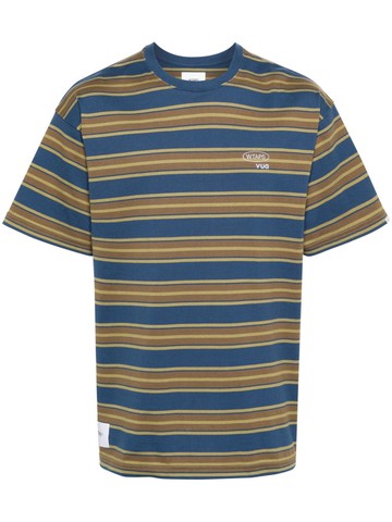 WTAPS - Textile Protect cotton T-shirt - men - Cotton - L - Blue
