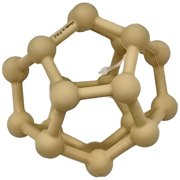 mugu 沐咕寶貝 感官咬咬幾何固齒器 食品級矽膠 不含雙酚A 柔軟耐用 可機洗  MGTR3101 6個月以上適用  奶茶色  1個