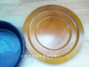 ??現貨附發票??圓形木鍋墊  原木鍋墊 木托盤 圓鍋墊 隔熱墊 木墊 鍋墊 平底鍋 鑄鐵鍋 鑄鐵盤17cm 專用鍋墊