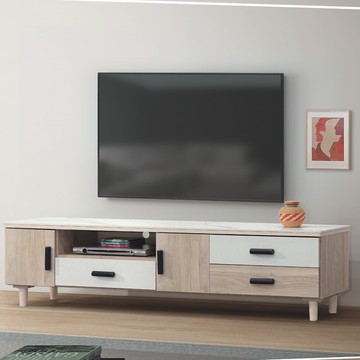 as雅司-愛麗岩板石面6尺電視櫃-181*40*47cm