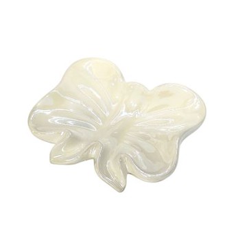 OAK&FIR 陶瓷蝴蝶結肥皂盒, 白色