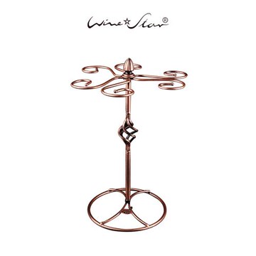 家用紅酒杯杯架套裝歐式客廳水晶高腳杯杯架2/6只杯架+干燥架