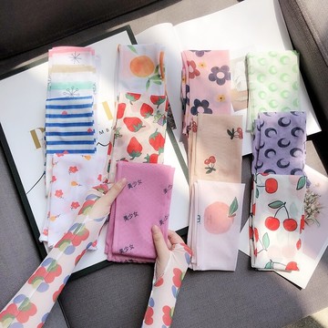 冰袖無logo假袖子遮手臂防?無手指夏季冰絲手套網紅護臂袖套臂袖