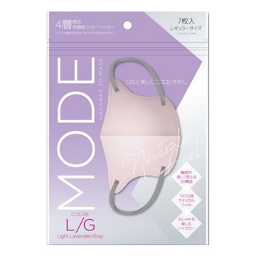 HADARIKI Skin-beautifying 3D Mask Mode L Lavender/Gray 7 pieces