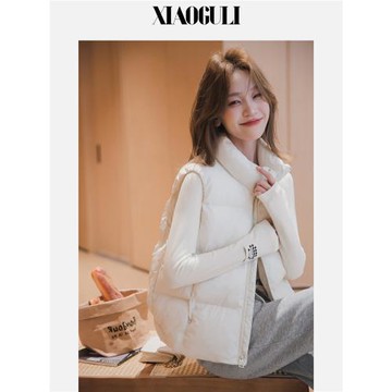 小谷粒「甄選▪超暖絨」棉馬甲女秋冬季新款小個子立領加厚短外套