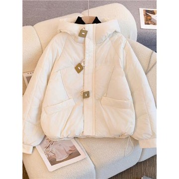 專柜商場撤回大牌剪標女裝羽絨棉服連帽棉衣冬季重工棉襖保暖外套